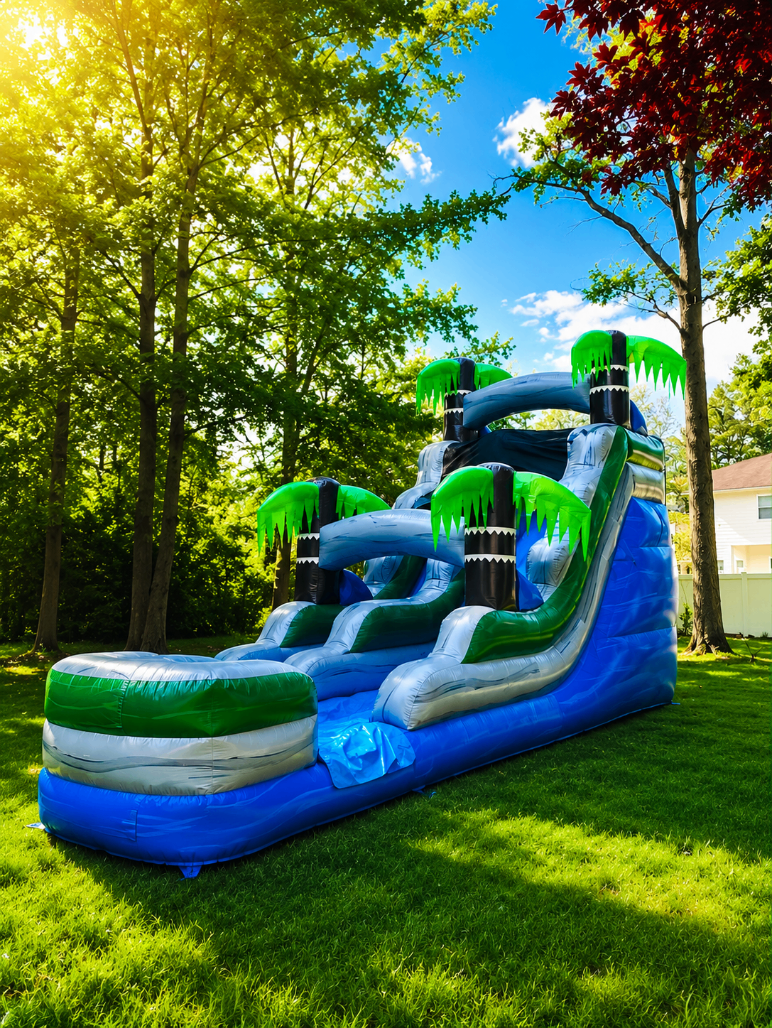 Tropical Palm Water Slide