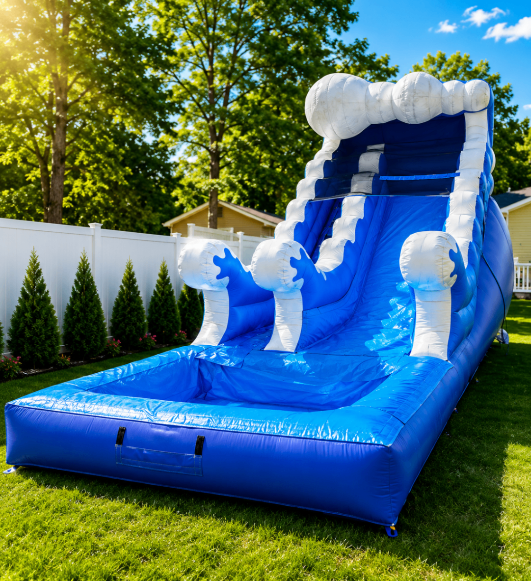 Blue Tsunami Water Slide